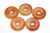 20mm Red Jade Donut Beads 2pcs. [y946c]