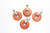 20mm Red Jade Donut Pendant 1pc. [y946cp]