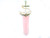 925 Sterling Silver 50mm Rose Quartz Healing Crystal Point Pendant [y800h]