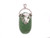 925 Sterling Silver 42mm Green Aventurine Pendant [y809e]