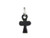 35mm Black Onyx Cross Pendant [y215d]