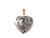 25mm Fossil Jasper Heart Pendant [y108k]
