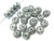 6x10mm Silver Plated Plastic Rondelle Beads About 50 pcs. [y514b]