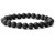 4mm Volcano Black Lava Elastic Bracelet 7.5" natural [b1d50]