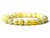 4mm Yellow Serpentine Elastic Bracelet 7.5" natural [b1b33]