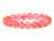 10mm Matte Cherry Quartz Elastic Bracelet 7.5" synthetic [b4a41m]