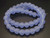 12mm Matte Blue Quartz Round Beads 15.5" synthetic [12a36m]