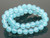 12mm Aqua Quartz Round Beads 15.5" synthetic [12a70]