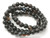 6mm Black Gray Agate Round Beads 15.5" natural [6d42]
