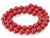 6.2-7mm Red Coral Round Beads 15.5" dyed [8d39]