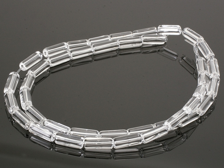 4x13mm Crystal Tube Beads 15.5" synthetic [u78a5]