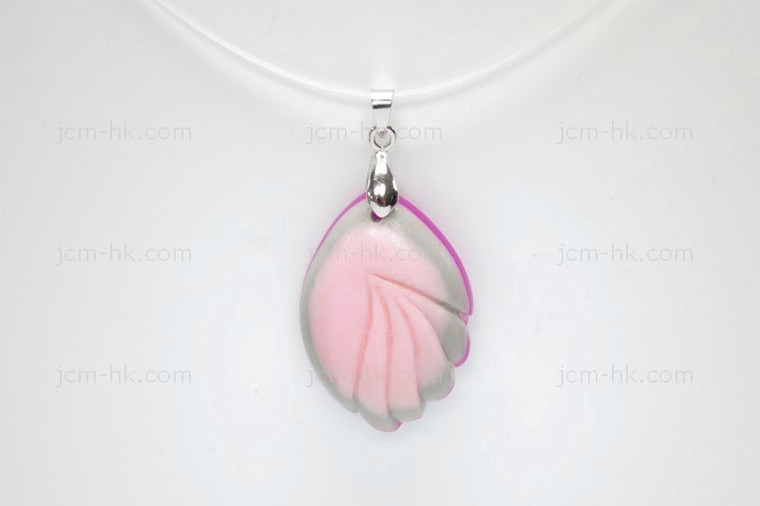 25X35mm Lucite Carved Designer Bead Pendant [z1189]