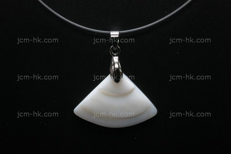 28X22mm Mother Of Pearl Designer Designer Bead Pendant [z1627]