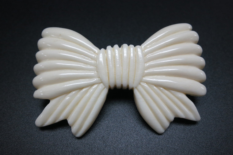 35x55mm Buffalo Bone Bow Tie Brooch [z5371]