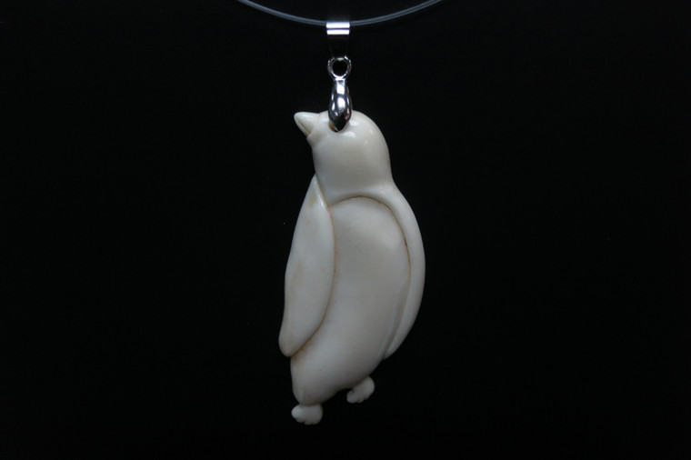 28x60mm Buffalo Bone Peagun Designer Bead Pendant [z5475]