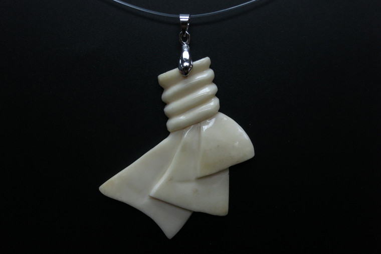 45x45mm Buffalo Bone Designer Bead Pendant [z5628]