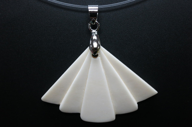 45x30mm Buffalo Bone Designer Bead Pendant [z5756]