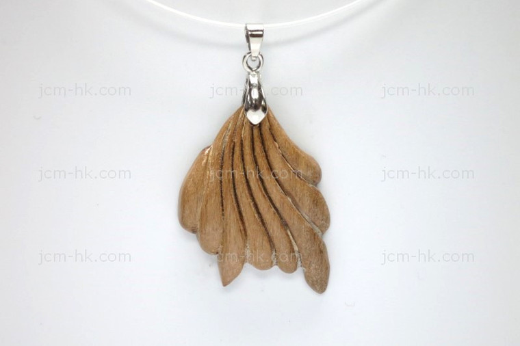 26x38mm Wood Designer Bead Pendant [z7167]