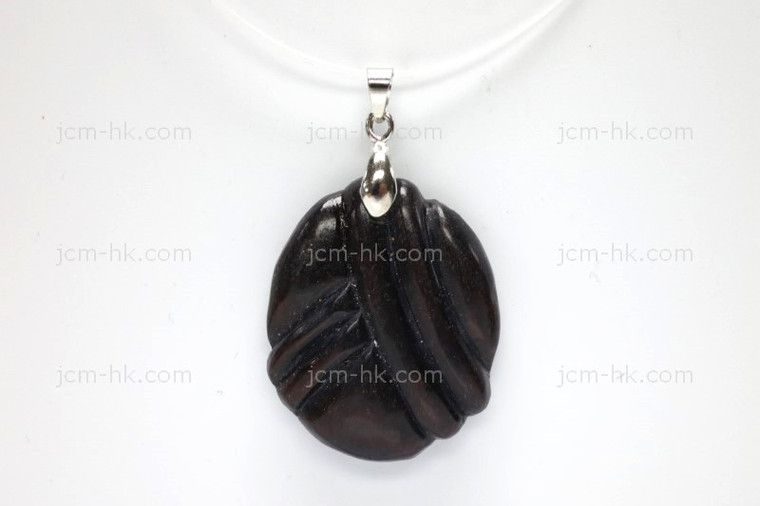 28x35mm Wood Designer Bead Pendant [z7196]