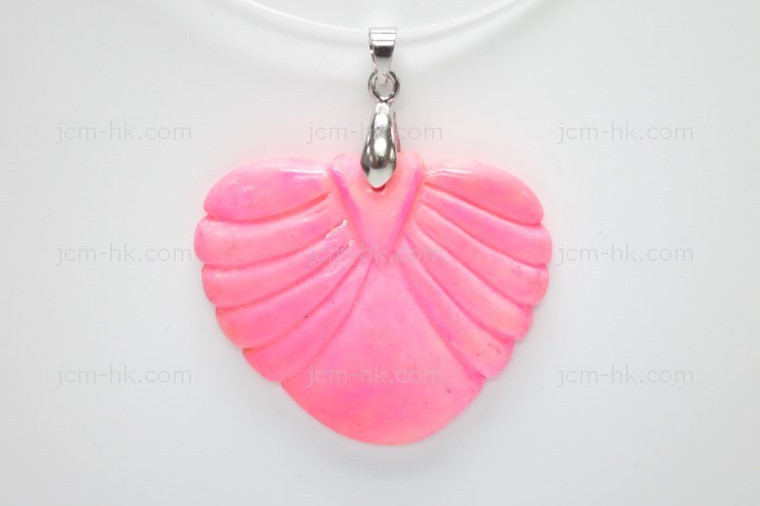 40x35mm Buffalo Bone Designer Bead Pendant, Natural Dyed [z7255]