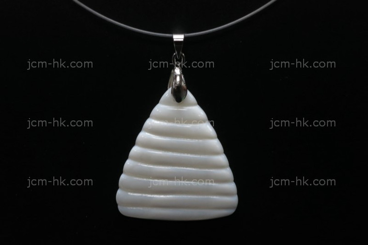 32x36mm Mother of Pearl Designer Bead Pendant [z7297]