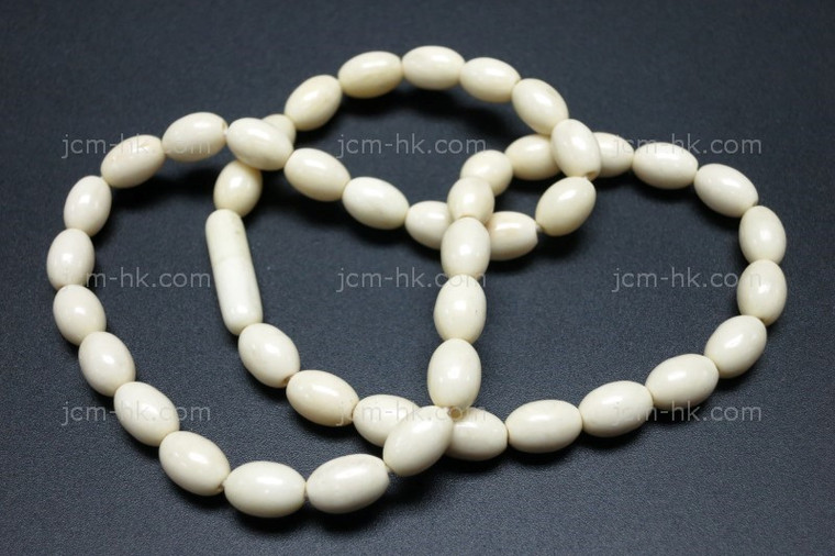 6x9mm Buffalo Bone Necklace 18" [z7627]