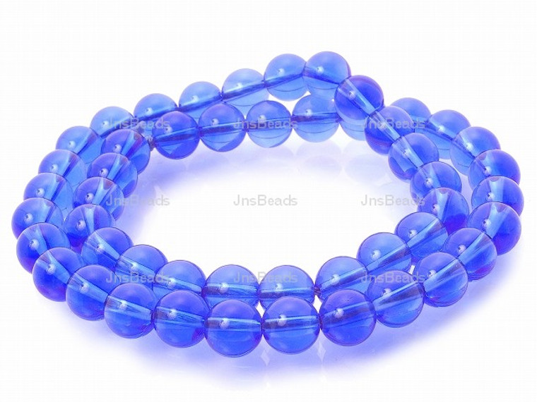 8mm Reconstituted Blue Quartz Round Beads 15.5"