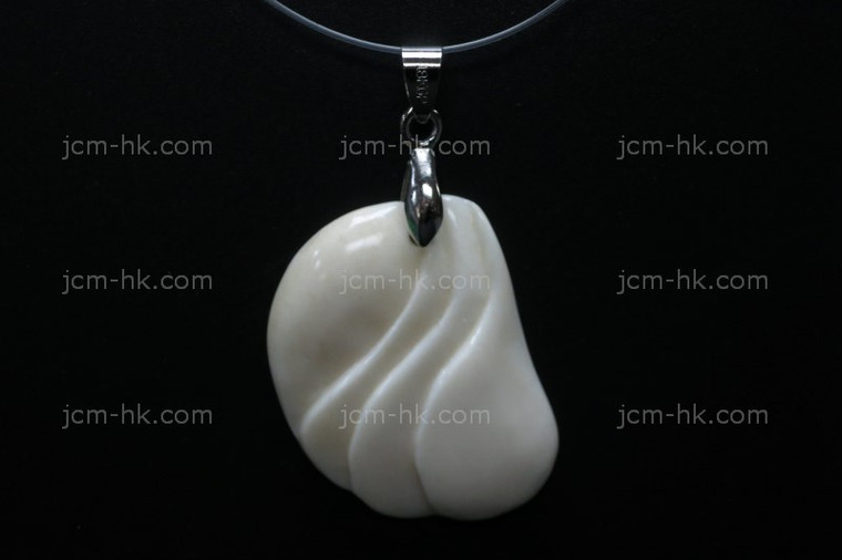 25X35mm Buffalo Bone Carved Designer Bead Pendant [z1438]
