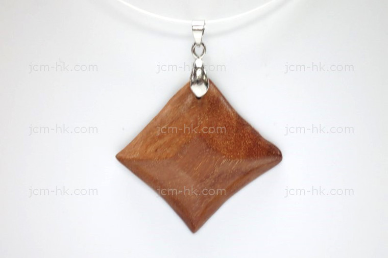 40x40mm Wood Designer Bead Pendant [z7165]