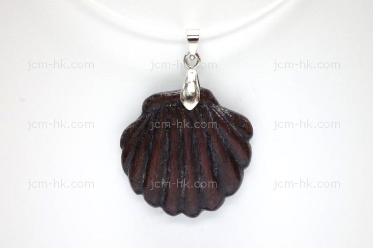 28x28mm Wood Designer Bead Pendant [z7212]