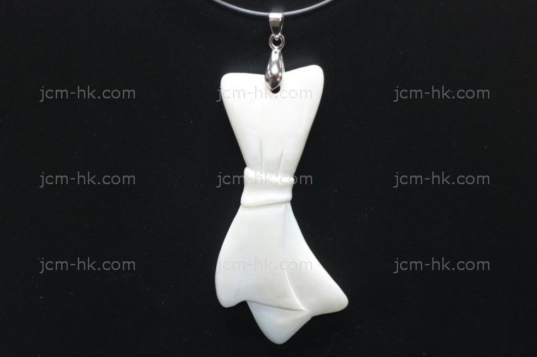 25x70mm Mother of Pearl Designer Bead Pendant [z7315]