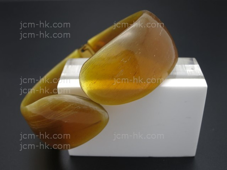 25mm Free Size Buffalo Horn Bangle [z7896]