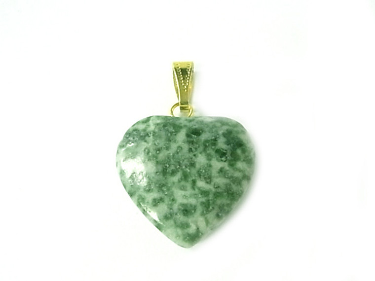 25mm Tree Agate Heart Pendant [y108n]