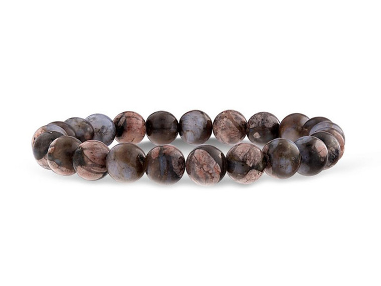 8mm Charoite Elastic Bracelet 7.5" dyed quartz [b3r78]
