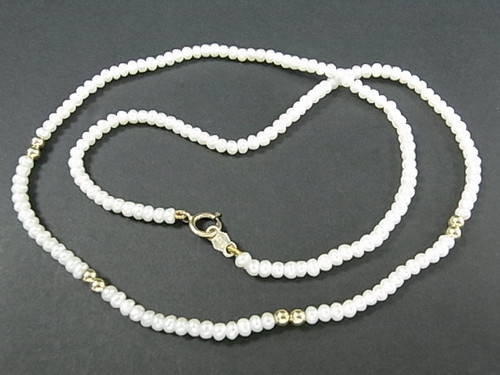 3mm Freshwater Pearl Necklace 17