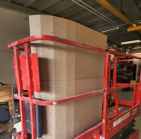 Mobile elevated work platform scanned in 3D with the Peel 3.