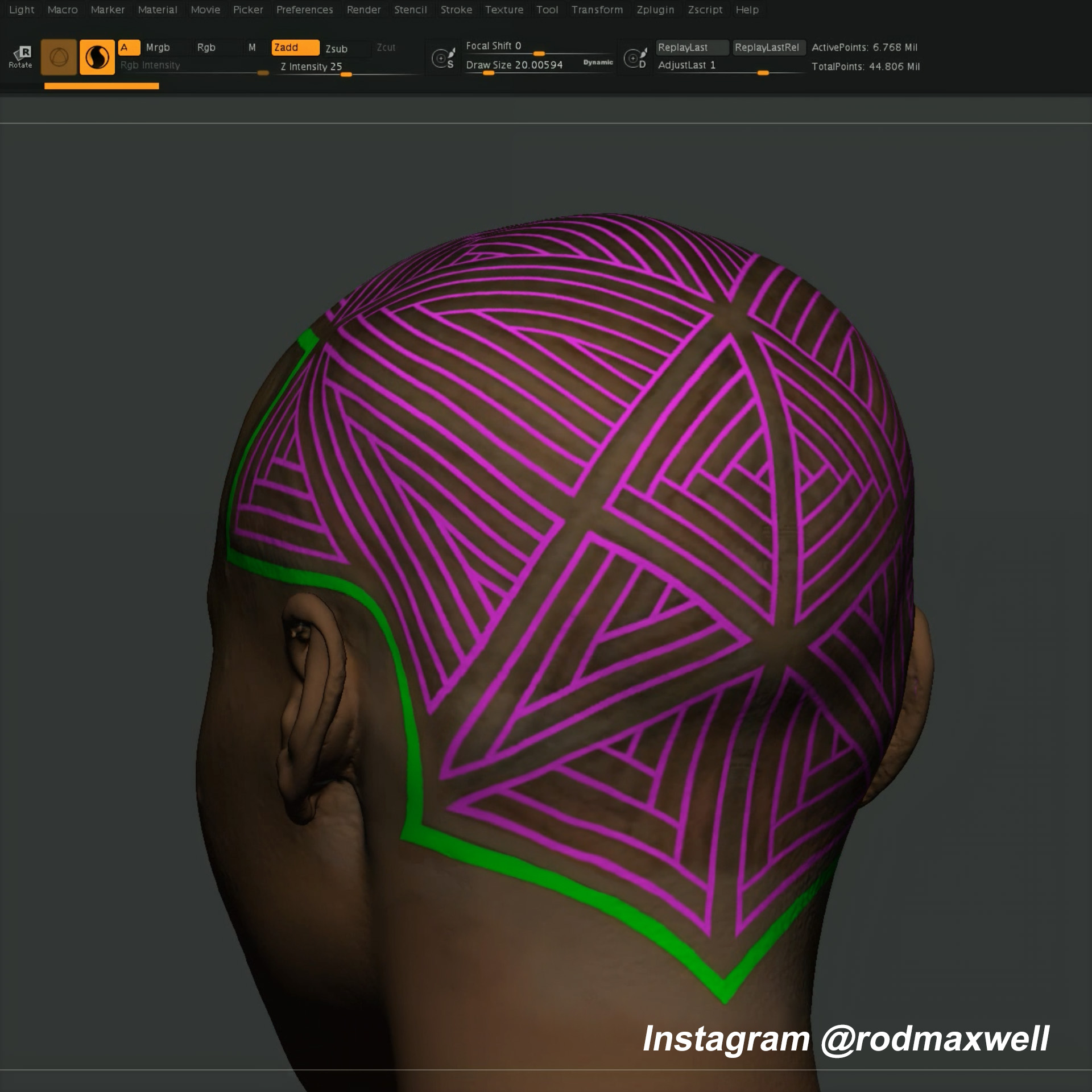 3D-printing-head-tattoo-after-3D-scanning