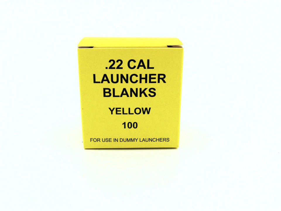 Yellow22 Dummy launcher blanks yellow .22 - Stephen and Son Gunmakers Ltd