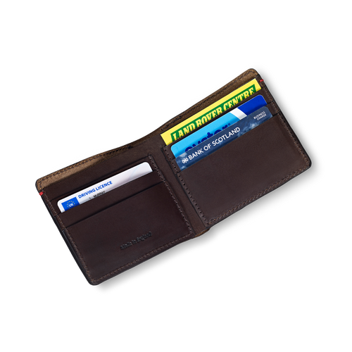 Croots Vintage Leather Folding Wallet Dark Brown Croots Vintage Leather Folding Wallet Dark Brown