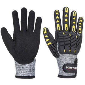 Portwest A722 - Impact C13 Nitrile Sandy Reinforced Palm Glove