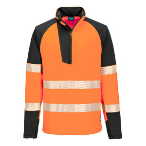 Portwest T172 - PW3 Hi-Vis 1/4 Zip Sweatshirt