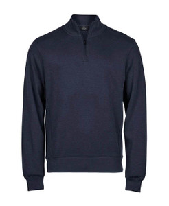 TeeJays T5506 Ribbed interlock half-zip