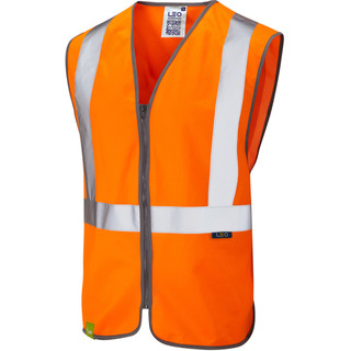LEO Eggesford Iso 20471 Class 2 Railway Zip Waistcoat