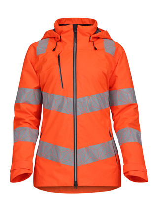 PULSAR® RCT851 REACT Women's Hi-Vis Waterproof Orange Shell Jacket