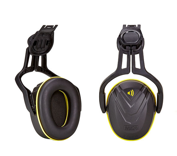 MSA MSA10190357 V-Gard Helmet Mounted Ear Defenders  - Yellow Medium SNR 32 dB