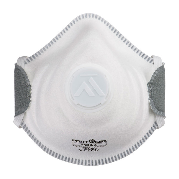 Portwest P311 - Moulded FFP3 Valved Respirator (Box of 10x Masks)