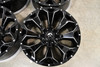 Set 4 20" Fuel D576 Assault 20x10 8x170 -18mm Gloss Black Milled Wheels Rims
