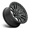 Set 4 Fuel  D680 Rebel 20x10 5x5 Gunmetal Black Bead Ring Wheels 20" -18mm Rims