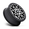 MSA Offroad Wheels M48 Portal Beadlock 15x6 4x137 Black Machine Black Wheel 15"