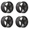 Set 4 Niche M269 Teramo 18x8 5x4.5 Matte Black Wheels 18" 30mm Rims